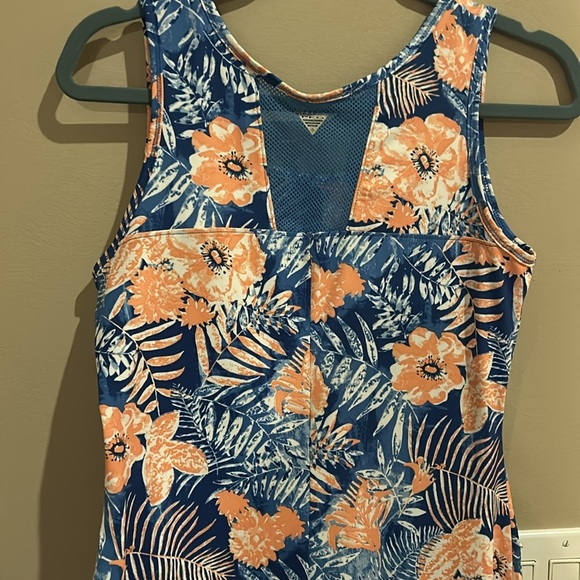 Columbia PFG Midway Bay Blue Reef Dress Wicking Size Medium - Picture 8 of 9